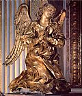 Gian Lorenzo Bernini Canvas Paintings - Altar of the Cappella del Sacramento [detail]